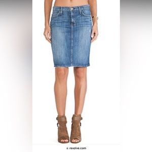 Revolve Current/Elliot The Stiletto Pencil Skirt Jean denim